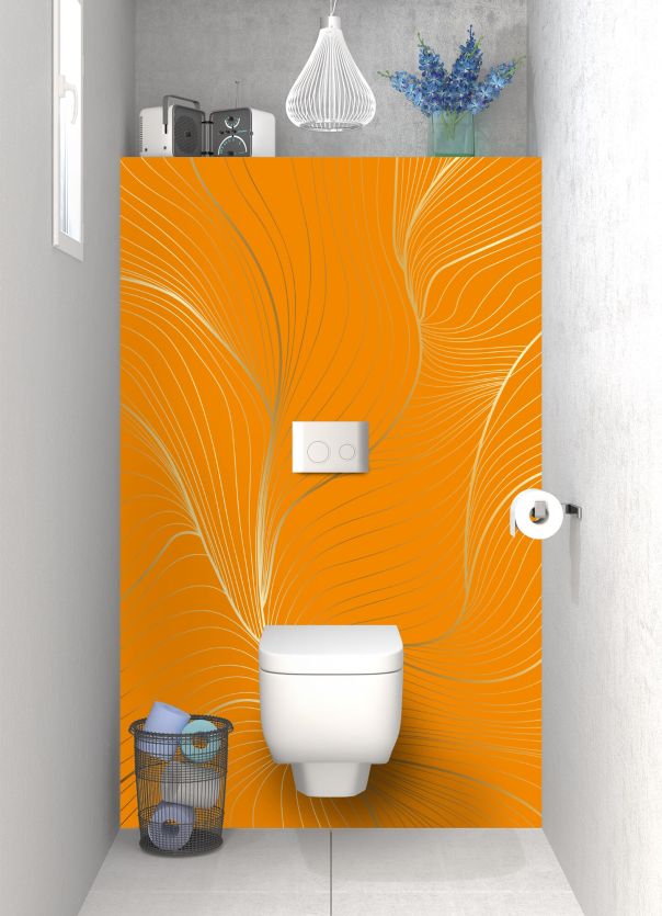 Panneau WC Volupté couleur Citrouille