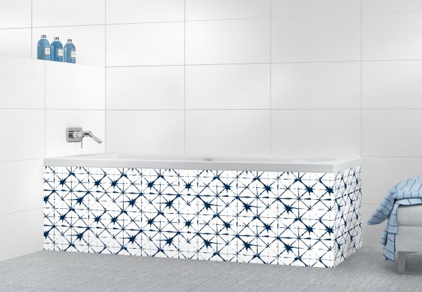 Panneau tablier de bain Casablanca couleur Bleu nuit