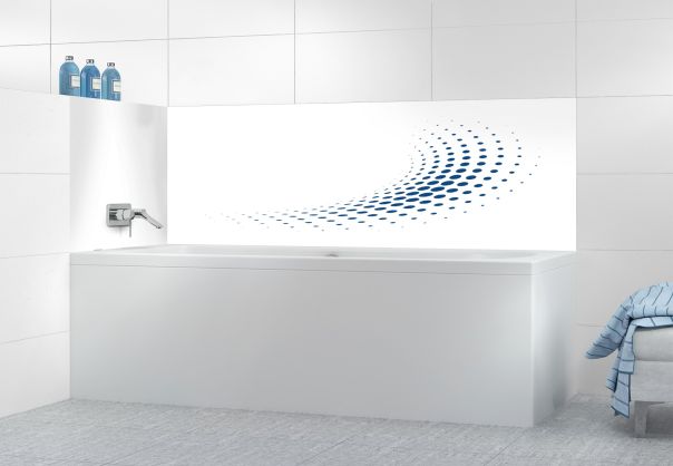 Panneau de bain Nuage de points couleur Bleu électrique