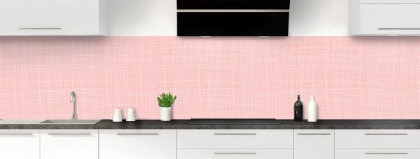 Crédence de cuisine Imitation tissus couleur Quartz rose panoramique