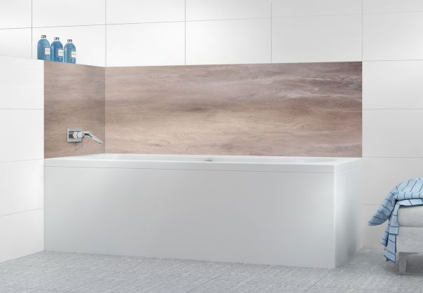 Panneau de bain Plaque d'acier motif inversé