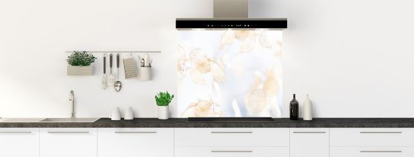 Crédence de cuisine Lunaria fond de hotte motif inversé