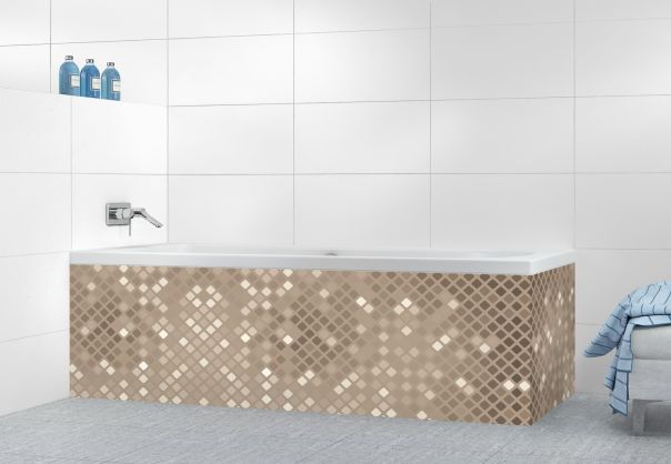 Panneau tablier de bain Diamants brillants couleur Mulot