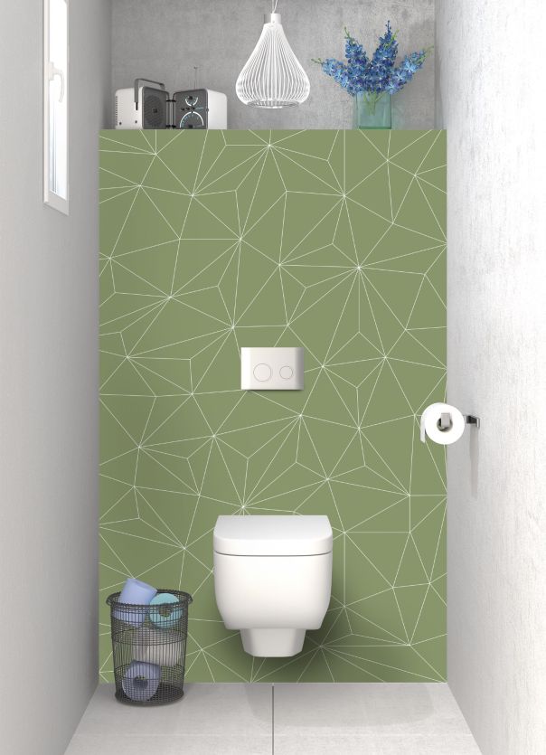 Panneau WC Constellation couleur Vert sauge motif inversé