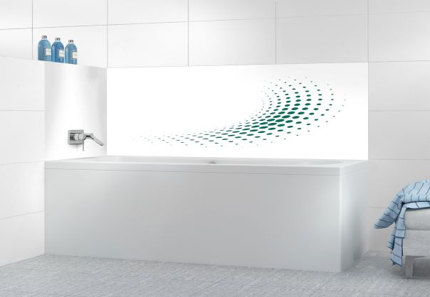 Panneau de bain Nuage de points couleur Vert jade