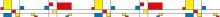 Crédence Rectangles Mondrian
