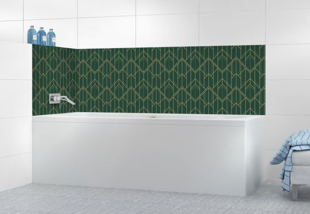 Panneau de bain Gatsby doré couleur Vert avocat