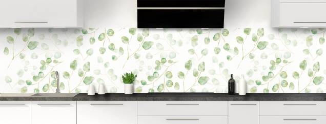 Crédence De Cuisine En Verre Tulup - 140x70cm, Motif Nature Arbre Prairie