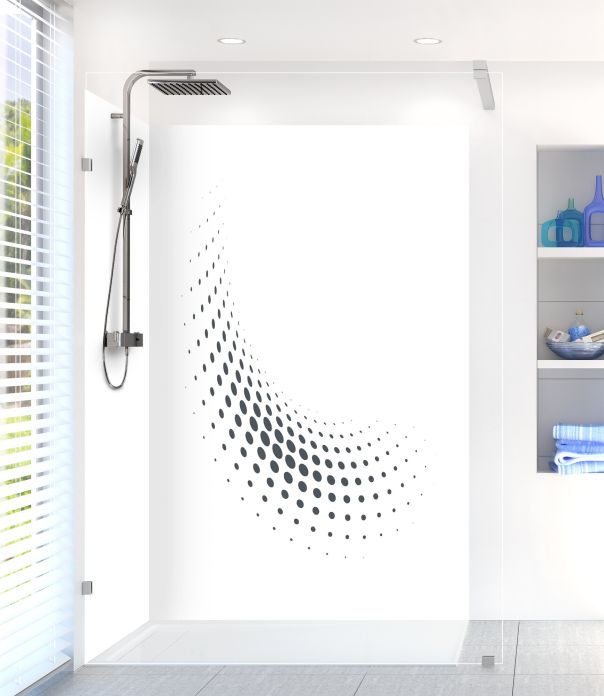 Panneau de douche Nuage de points couleur Gris anthracite