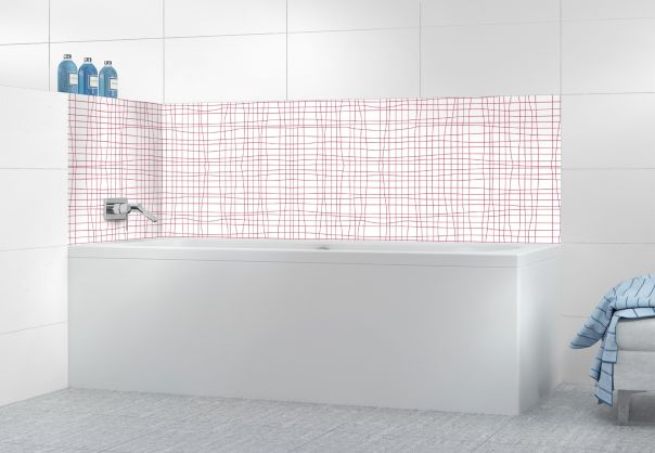 Panneau de bain Stockholm couleur Rose grenade