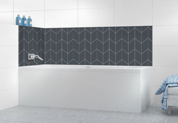 Panneau de bain Origami couleur Gris anthracite