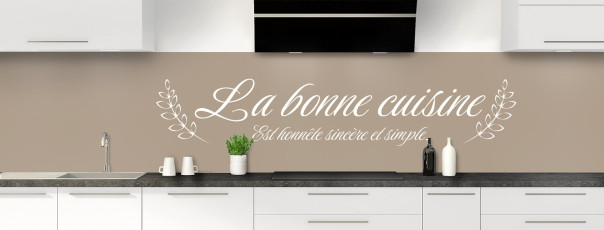 Crédence de cuisine La cuisine est un art couleur Mulot panoramique