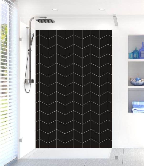 Panneau de douche Origami couleur Noir