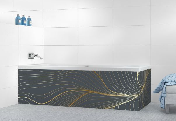 Panneau tablier de bain Volupté couleur Gris anthracite