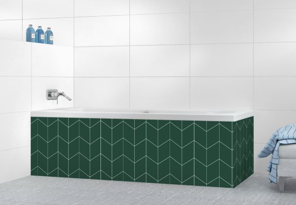 Panneau tablier de bain Origami couleur Vert avocat