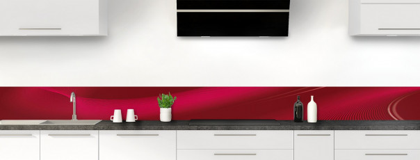 Crédence de cuisine Volute couleur rouge pourpre dosseret
