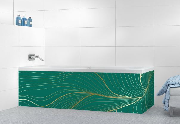 Panneau tablier de bain Volupté couleur Vert jade