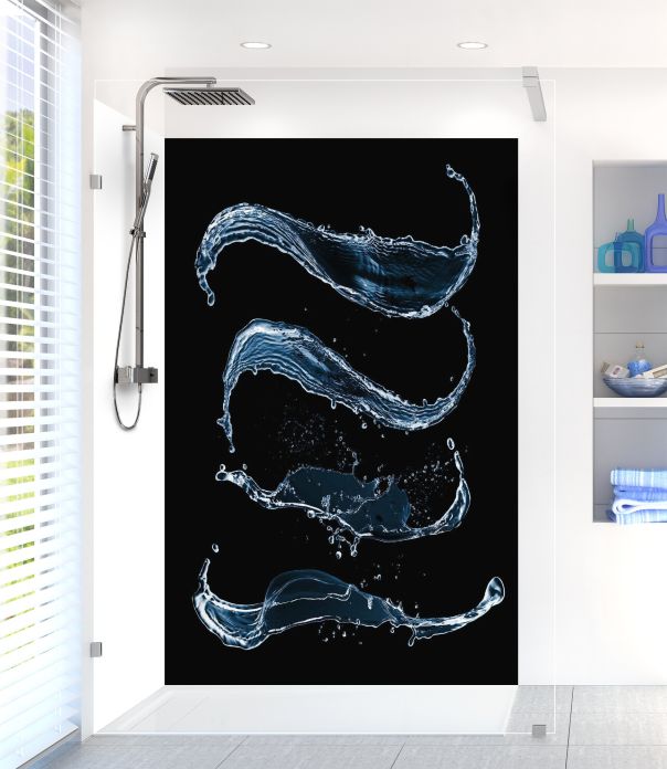 Panneau de douche Eau en mouvement