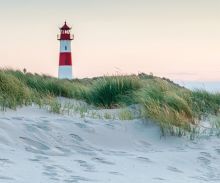 Crédence Phare sur les dunes