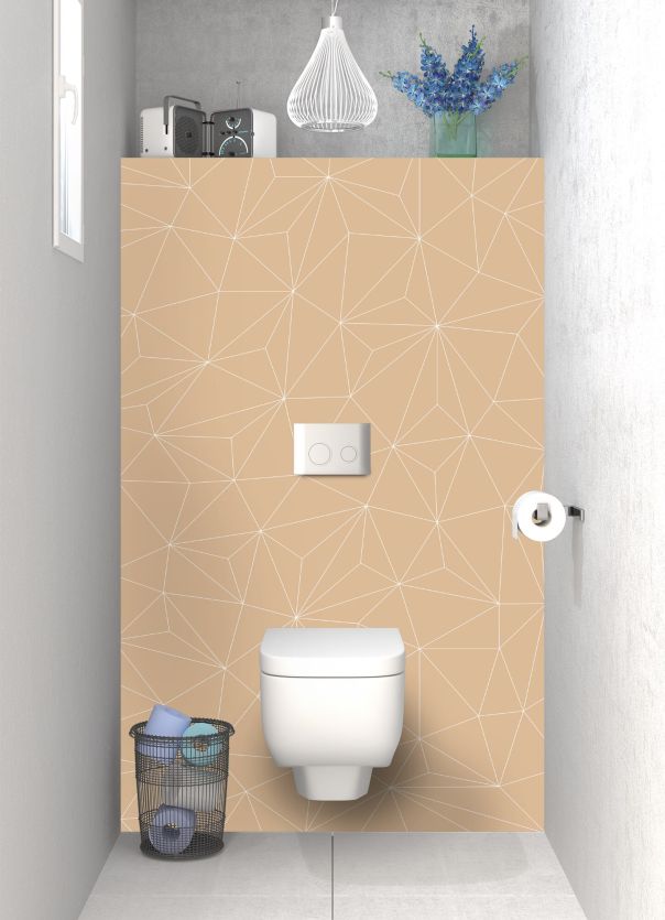 Panneau WC Constellation couleur Coquille d'oeuf motif inversé