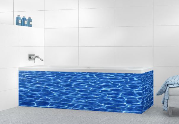 Panneau tablier de bain Reflets bleu