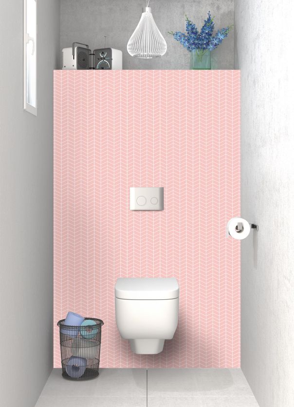 Panneau WC Origami  couleur Quartz rose