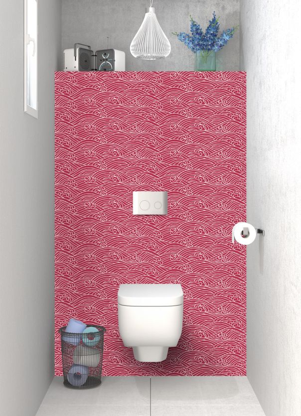 Panneau WC Osaka couleur Rose grenade