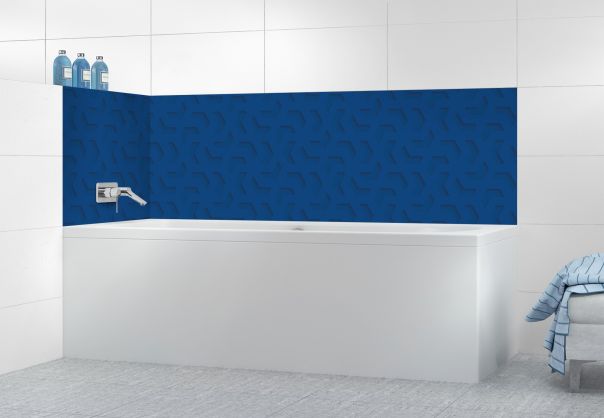 Panneau de bain Hélice en relief couleur Bleu électrique