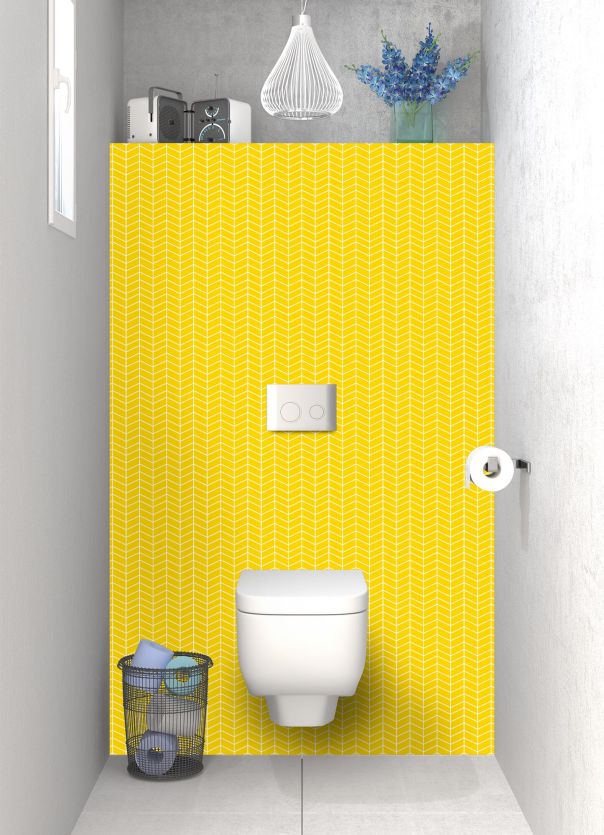 Panneau WC Origami  couleur Mimosa