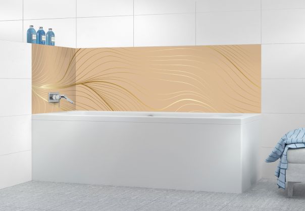 Panneau de bain Volupté couleur Coquille d'oeuf motif inversé
