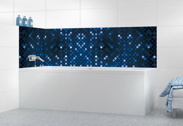 Panneau de bain Diamants brillants couleur Bleu nuit