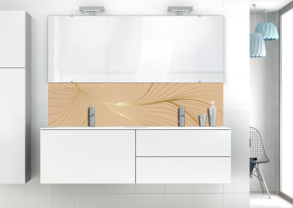 Panneau vasque Volupté couleur Coquille d'oeuf motif inversé