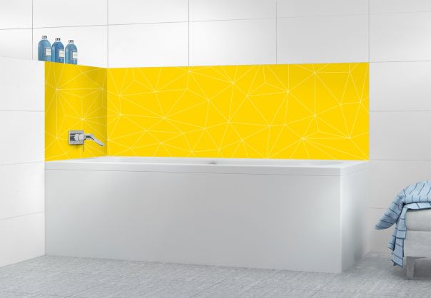 Panneau de bain Constellation couleur Mimosa motif inversé