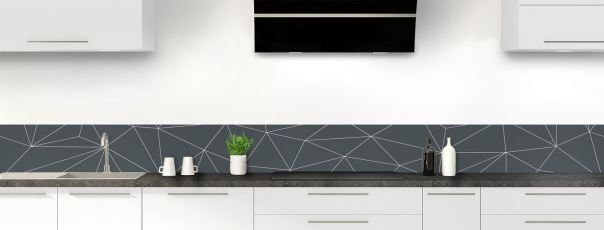 Crédence de cuisine Constellation couleur Gris anthracite frise