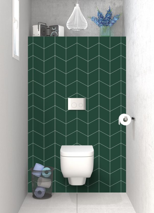 Panneau WC Origami couleur Vert avocat