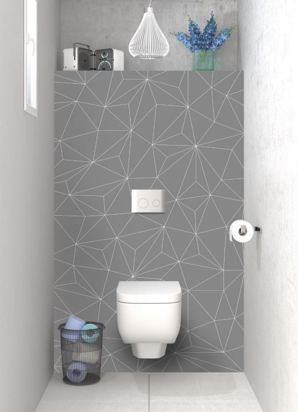 Panneau WC Constellation couleur Gris pierre motif inversé