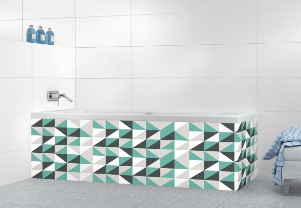 Panneau tablier de bain Kaléidoscope Vert