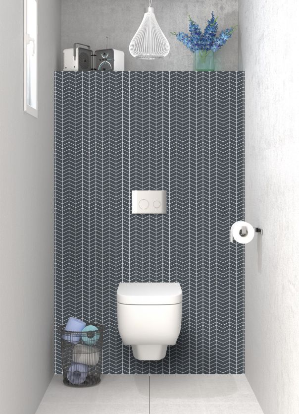 Panneau WC Origami  couleur Gris anthracite