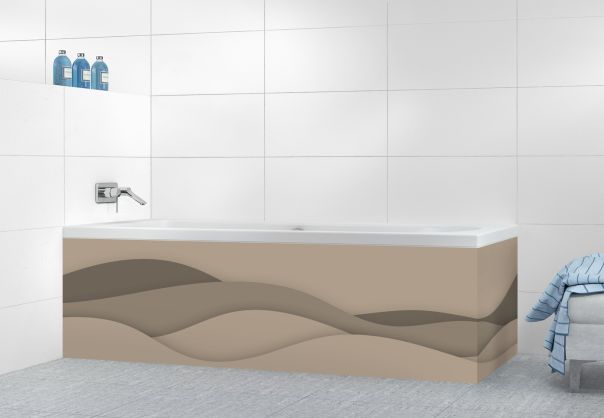 Panneau tablier de bain Vagues couleur Mulot