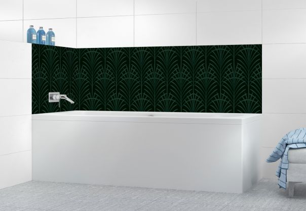 Panneau de bain Feuilles de palme couleur Vert avocat