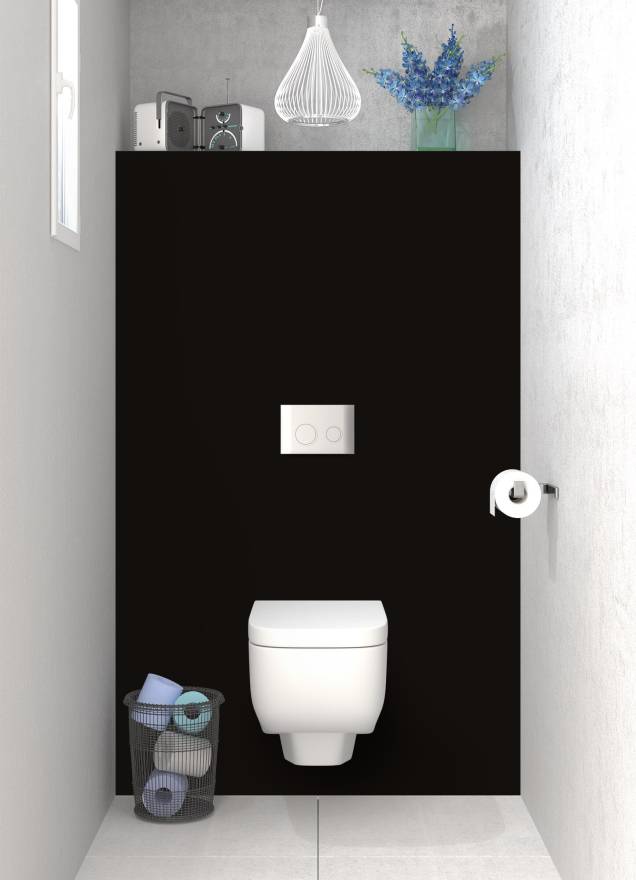 Panneaux déco toilettes noirs sur-mesure, C-macrédence