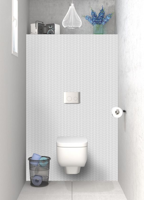 Panneau WC Origami  couleur Gris perle