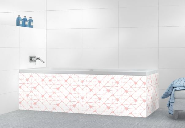 Panneau tablier de bain Casablanca couleur Quartz rose