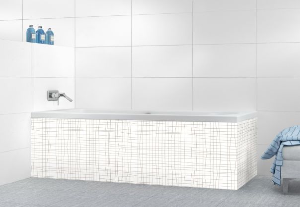 Panneau tablier de bain Stockholm couleur Mulot