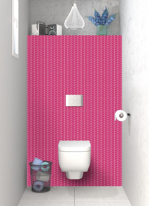 Panneau WC Origami  couleur Saphir rose