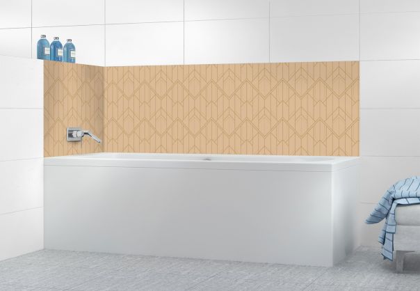 Panneau de bain Gatsby doré couleur Coquille d'oeuf