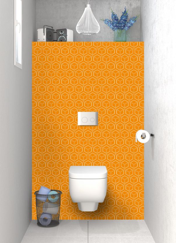 Panneau WC Mailles doré couleur Citrouille