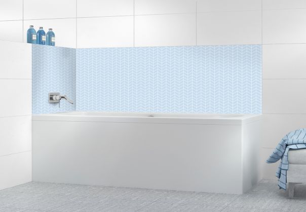 Panneau de bain Origami  couleur Bleu dragée
