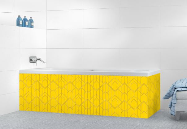 Panneau tablier de bain Gatsby doré couleur Mimosa