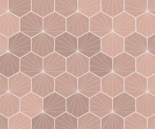 Crédence Carreaux de ciment hexagonaux blush